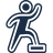 Symbol człowieka stawiającego krok na schodek